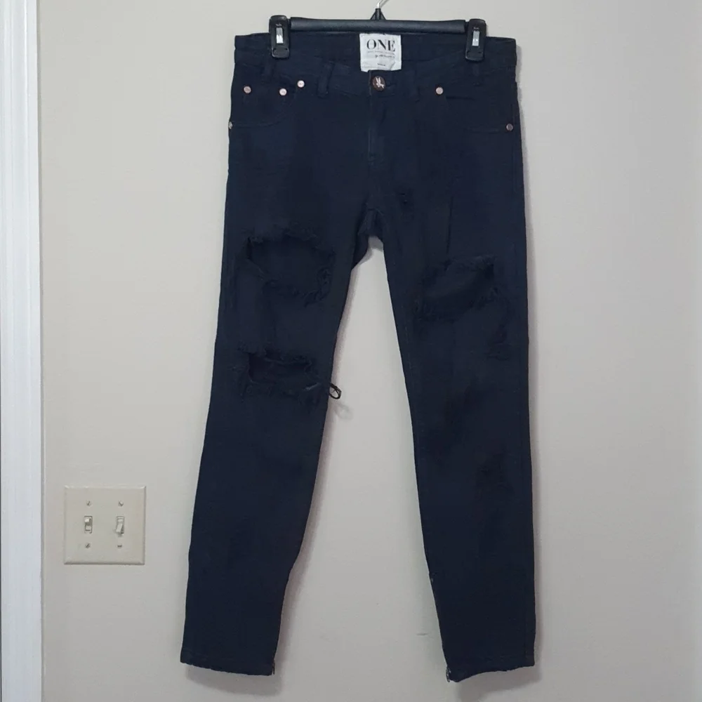 One Teaspoon Free birds Distress Jeans - Picture 3 of 12